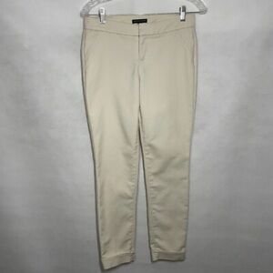 Saks Fifth Avenue Cropped Pants Size 10 light Tan Career Women’s